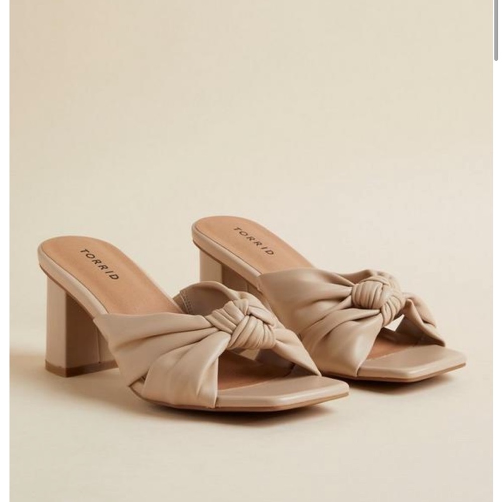 Torrid Soft knit square mule sandal